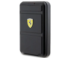 Powerbank Ferrari Metal Logo MagSafe induction 15W 10000 mAh su stovo funkionalumu - juodos spalvos
