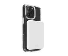 Powerbank Puro Mag Plus 5000mAh 20W Qi2 suderinamas su MagSafe 1x USB-C Power Delivery - baltos spalvos