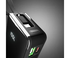 Nešiojamoji baterija SBS 10000 mAh 20W su integruotu USB-C laidu ir skaitmeniniu ekranu - juodas