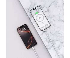 Išorinė baterija „Tech-Protect PB24 LifeMag QI2 MagSafe 10000 mAh“ – baltos spalvos