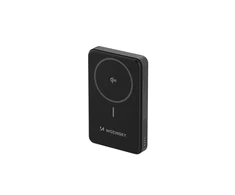 Powerbank Wozinsky WLWP-10KA0Y3S 22.5W PD Qi2 10000 mAh, su stoveliu, 1x USB-A, 1x USB-C – juodos spalvos
