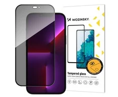 Privatumo stiklas su apsaugos nuo šnipinėjimo filtru „iPhone 15 Plus Wozinsky Privatumo stiklas – juodas