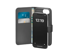 Puro Eco-Leather Apple iPhone 16E W/horiz.flip+2 Card Slot+Banknote Pocket+dėklas telefonui juodos spalvos