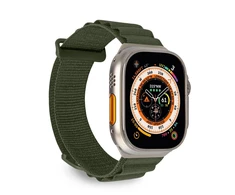 Puro 'EXTREME' polyester apyrankė Apple Watch 42-44-45-49mm, žalios spalvos