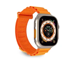 Puro ‘EXTREME’ polyester apyrankė Apple Watch 42-44-45-49mm, oranžinės spalvos