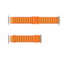 Puro ‘EXTREME’ polyester apyrankė Apple Watch 42-44-45-49mm, oranžinės spalvos