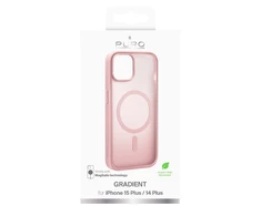 Puro Gradient MagSafe Silikoninis Apple iPhone 15 Plus – dėklas telefonui rožinės spalvos