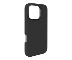Puro Icon Mag Pro MagSafe Silicone dėklas skirtas Apple iPhone 16 Pro – juodos spalvos