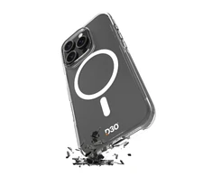 Puro Impact dėklas telefonui skaidrus D3O MagSafe Silikoninis Apple iPhone 16 Pro – dėklas telefonui skaidrus