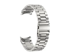 Puro METAL Stainless Steel apyrankė skirta Samsung Galaxy Watch 4 / 4 Classic / 5 / 5 Pro / 6 / 6 Classic - sidabro spalvos