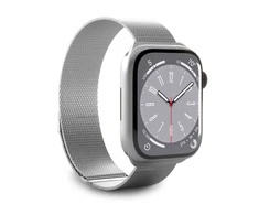 Puro Milanese magnetinė apyrankė – nerūdijančio plieno apyrankė, skirta Apple Watch 38/40/41 mm (sidabrinė)