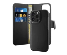 Puro Wallet Detachable MagSafe 2in1 Apple iPhone 16 Pro Max - dėklas telefonui juodos spalvos