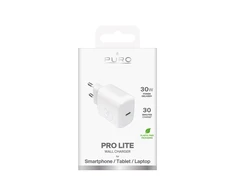 Puro PROLITE 30W USB-C laidinis įkroviklis – baltos spalvos