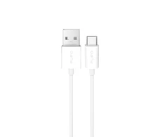 Puro TPE 10W USB-A – USB-C kabelis 3m – baltos spalvos