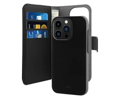 SBS Puro Wallet Detachable MagSafe 2in1 PU Leather with Flap and Wallet Apple iPhone 14 Pro - dėklas telefonui juodos spalvos