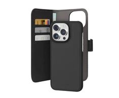 SBS Puro Wallet Detachable – 2in1 dėklas Apple iPhone 15 Pro Max juodos spalvos