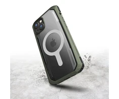 Raptic X-Doria Secure Apple iPhone 14 Pro su MagSafe armored dėklas telefonui žalios spalvos