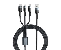 Remax Sury 2 3-in-1 USB laidas, 1,2m, 2A