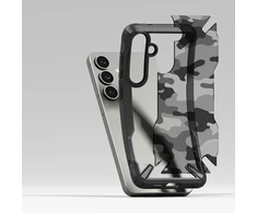 Ringke Fusion X Samsung Galaxy S25 Plus – dėklas telefonui juodos spalvos Camo