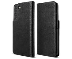 „Ringke Folio Signature“ atverčiamas odinis dėklas, skirtas Samsung Galaxy S22 + (S22 Plus) juodas (FSS118R262)