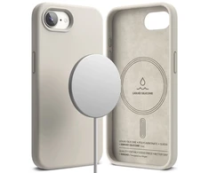 Dėklas Ringke Silicone Magsafe Case for iPhone 16e / 17e - rusvai gelsvas