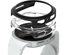 Ringke Slim 2-pack dėklas skirtas Samsung Galaxy Watch 8 40mm - skaidrus-Matte juodos spalvos