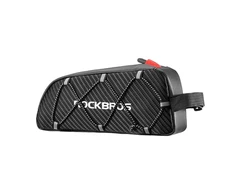 Rockbros 039BK bicycle frame bag 1 l with braid – juodos spalvos