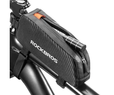 Rockbros 039BK dviračio rėmo krepšys 1 l su pynute – juodos spalvos