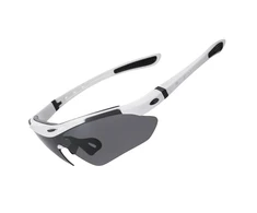 Rockbros 10142 photochromic UV400 dviratininko akiniai – baltos spalvos