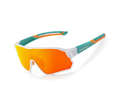 Rockbros 14110009003 polarized cycling glasses for children 8-14 metai old – žalias and baltas