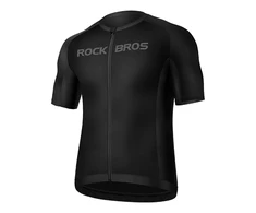Rockbros 15120002007 short sleeve cycling jersey XXXXL – juodos spalvos