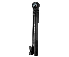 Rockbros 42310006001 bicycle pompa with pressure gauge – juodos spalvos