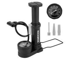 Rockbros 42610002001 floor bicycle pompa with pressure gauge – juodos spalvos