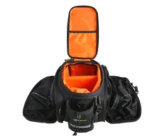Rockbros A6-03BK krepšys dviračiui for trunk 35 l with fold-out pockets – juodos spalvos