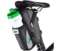 Rockbros C7-1 waterproof dviračio krepšys with saddle mounting 1.5l – juodos spalvos