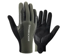 Rockbros cycling pirštinės spring/summer/autumn, full, size: M – žalios spalvos