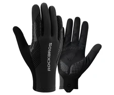 Rockbros cycling pirštinės spring/summer/autumn, full, size: XL – juodos spalvos