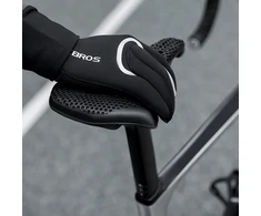 Rockbros Full Atsparus vandeniui Cycling pirštinės, dydis: L/XL – juodos spalvos