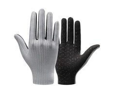 Rockbros Breathable Full Finger Cycling pirštinės, dydis: L – pilkos spalvos