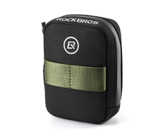 Rockbros Mini Saddle Bag with CO2 Cartridge Holder – Juodas/Žalias