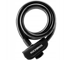 Rockbros RKS515-BK bicycle lock with 1.1 m key – juodos spalvos