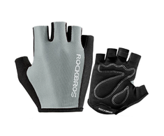 Rockbros S099GR dviratininko pirštinės, dydis XL – pilkos spalvos