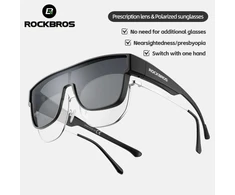 Rockbros SP304 poliarizuoti dviratininko akiniai – juodi