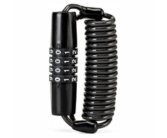 Rockbros T609 bicycle lock su 1.5 m combination – juodos spalvos