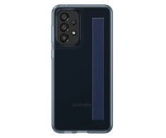 Dėklas Samsung Galaxy A33 5G silikoninis dangtelis su plonu dirželiu Juodas