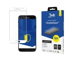 3MK FlexybleGlass Max skirtas Samsung J7 2017 balta