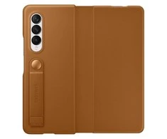 Dėklas Samsung Galaxy Z Flip 3 5G odinis atverčiamas dangtelis kupranugaris