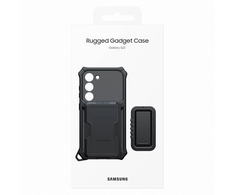 Samsung Rugged Gadget Case for Samsung Galaxy S23 Rugged Cover Ring Holder Stand pilka (EF-RS911CBEGWW) - OUTLET (Atnaujinta)
