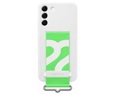 Dėklas GS906TWE silikoninis dangtelis su dirželiu, skirtas Samsung Galaxy S22 Plus Baltas (Baltas)