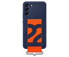 Dėklas GS901TNE silikoninis dangtelis su dirželiu, skirtas Samsung Galaxy S22, Navy (Mėlyna)